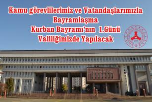 Bayramlaşma Töreni Bayramın Birinci Günü Yapılacak