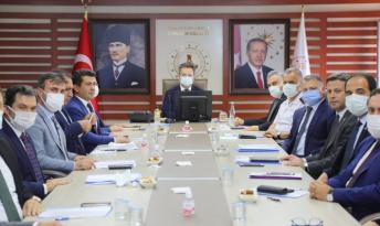 Kaymakamlar Toplantısı Vali Ünlü Başkanlığında Yapıldı