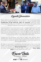 Sayın Valimizin 1 Ekim Dünya Yaşlılar Günü ve Dünya Çocuk Günü Mesajı