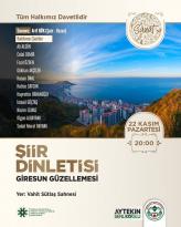 Şiir Dinletimize bekleriz.