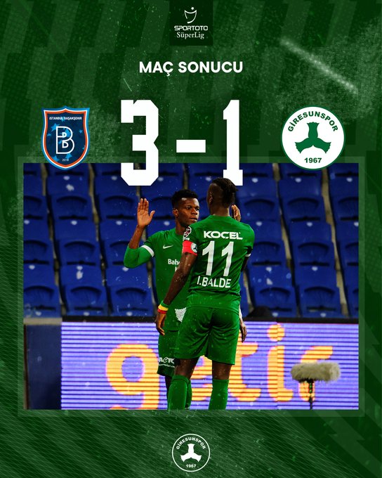 M. Başakşehir 3-1 GZT Giresunspor