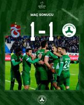 Maç Sonucu: Trabzonspor 1-1 GZT Giresunspor