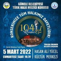 GÖRELE BELEDİYESİ TÜRK HALK MÜZİĞİ KONSERİ
