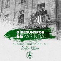GİRESUNSPOR’UMUZ 55 YAŞINDA! Kuruluşumuzun 55. yıl dönümü kutlu olsun.