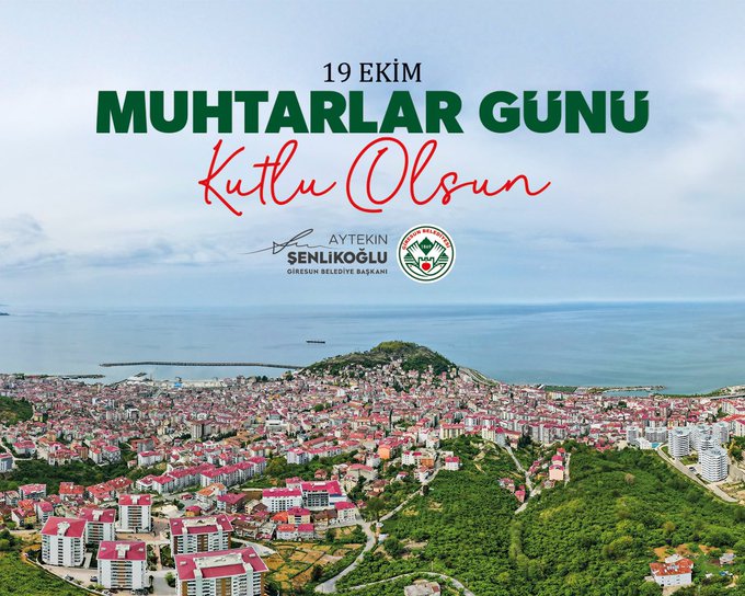 BAŞKAN ŞENLİKOĞLU’NUN MUHTARLAR GÜNÜ MESAJI