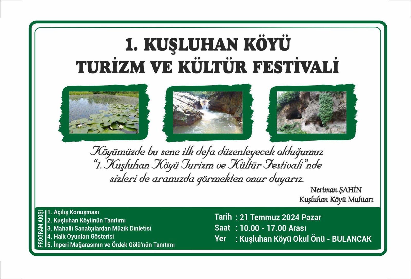 KUŞLUHAN KÖYÜ FESTİVALİ