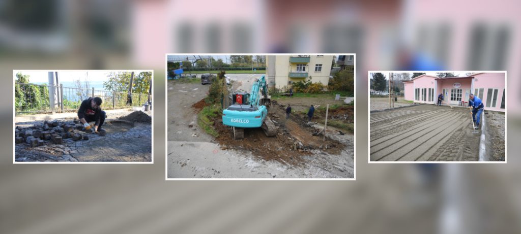 GİRESUN BELEDİYESİ ŞEHİR GENELİNDE ÜSTYAPI ÇALIŞMALARINA HIZ VERDİ