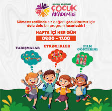 Çocuk Akademilerimize tüm çocuklarımızı bekliyoruz. 