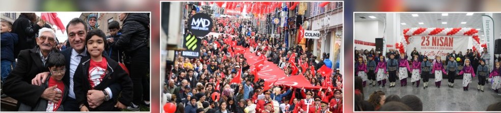 23 NİSAN YÜRÜYÜŞÜ COŞKU İÇERİSİNDE GEÇTİ, ÇOCUKLAR GÖNÜLLERİNCE EĞLENDİ