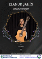 GRÜ Devlet Konservatuvarı Gitar Bölümü Mezuniyet Resitalleri