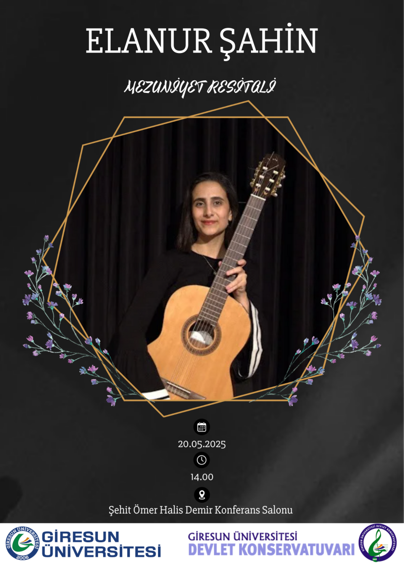 GRÜ Devlet Konservatuvarı Gitar Bölümü Mezuniyet Resitalleri