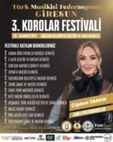 Türk Musikisi Federasyonu Giresun 3. Korolar Festivali