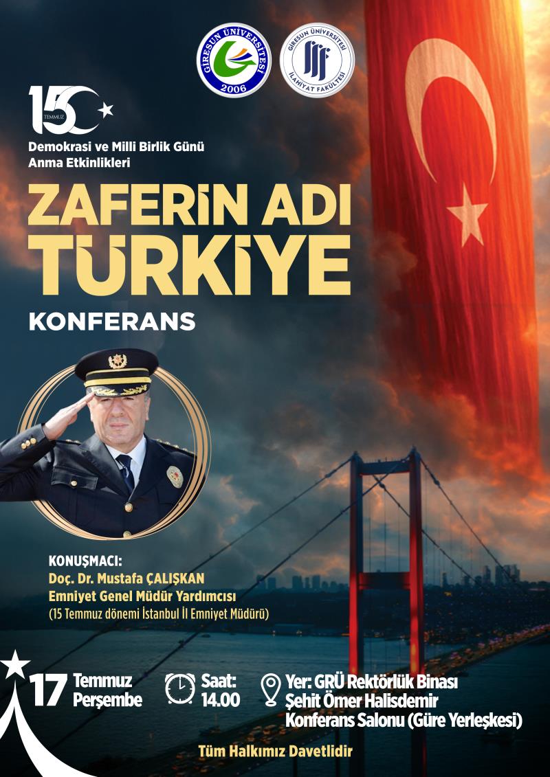 Konferans: “Zaferin Adı TÜRKİYE”