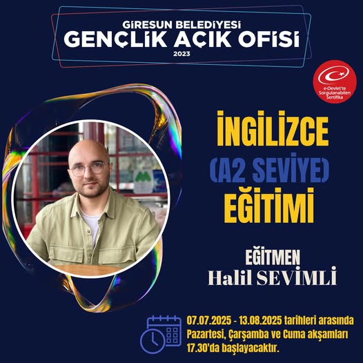 İngilizce A2 seviyesi kursumuz başlıyor