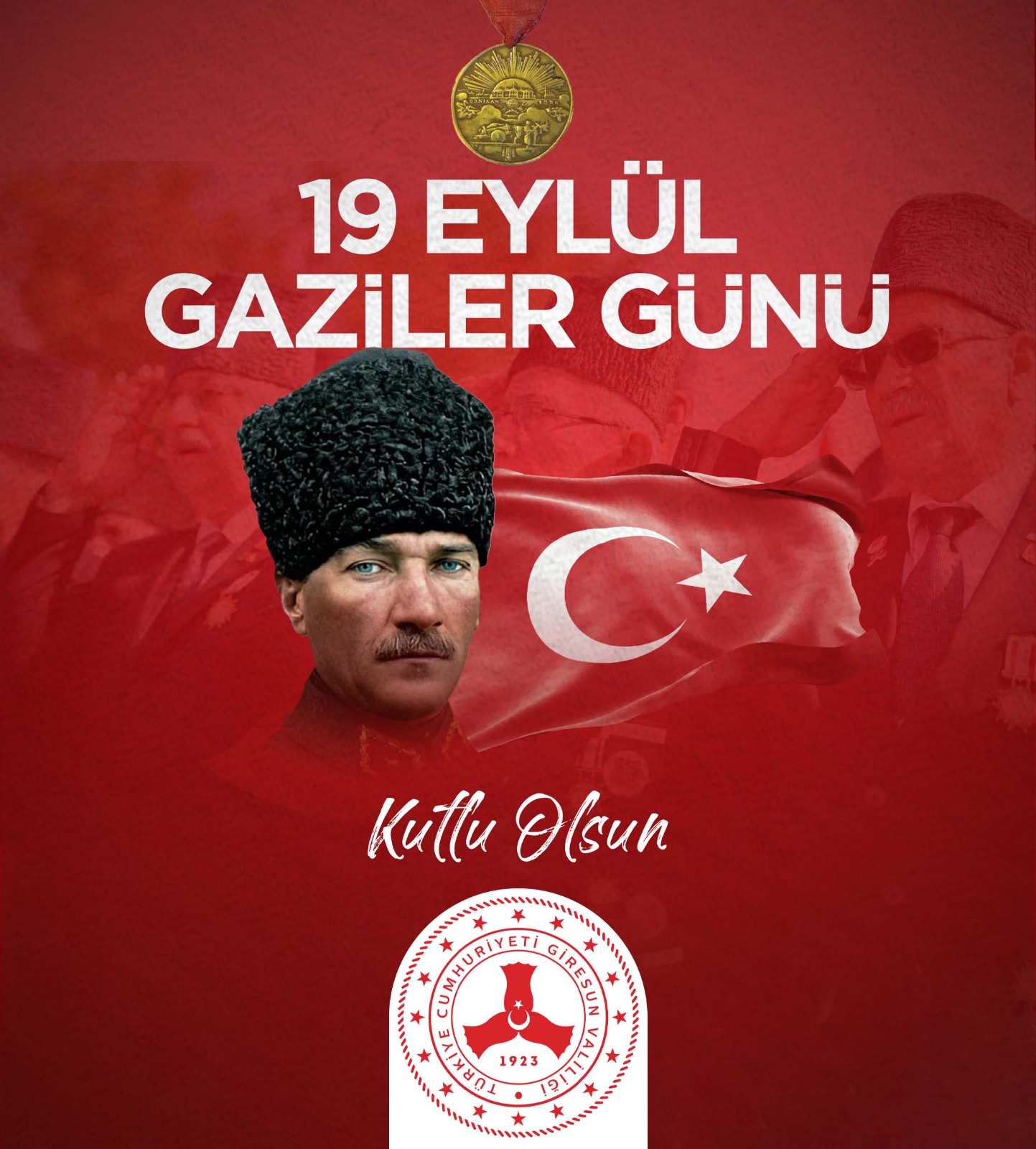 19 Eylül 1924’te Giresun’a teşriflerinin 101. yıldönümü Mesajı