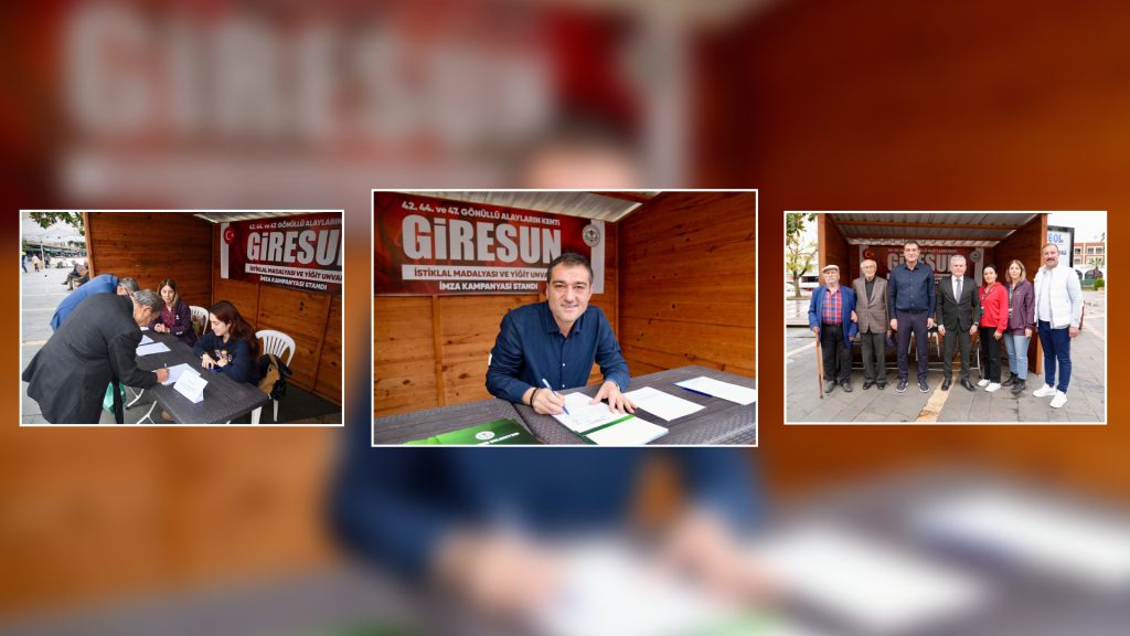 GİRESUN’DA İSTİKLAL MADALYASI VE ‘YİĞİT’ UNVANI İÇİN BAŞLATILAN İMZA KAMPANYASI ÇIĞ GİBİ BÜYÜYOR