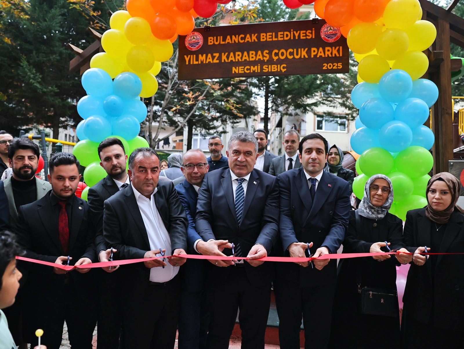 YILMAZ KARABAŞ ÇOCUK PARKI TÖRENLE AÇILDI