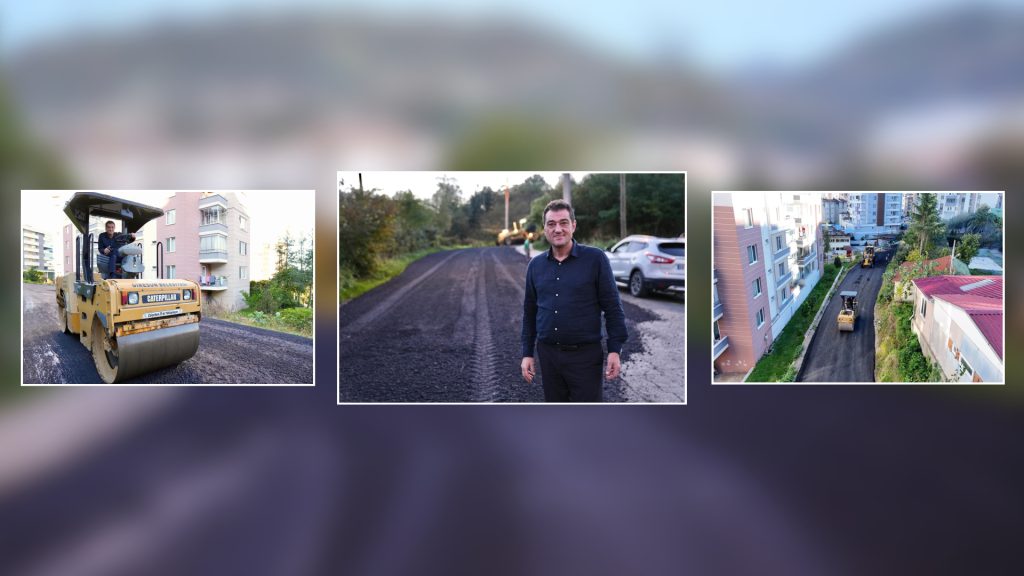 ASFALT ÇALIŞMASI TÜM HIZIYLA SÜRÜYOR