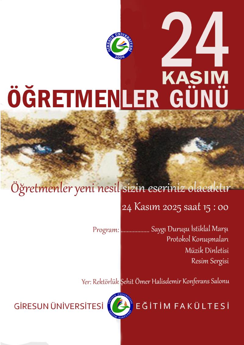 24 Kasım Öğretmenler Günü Programı