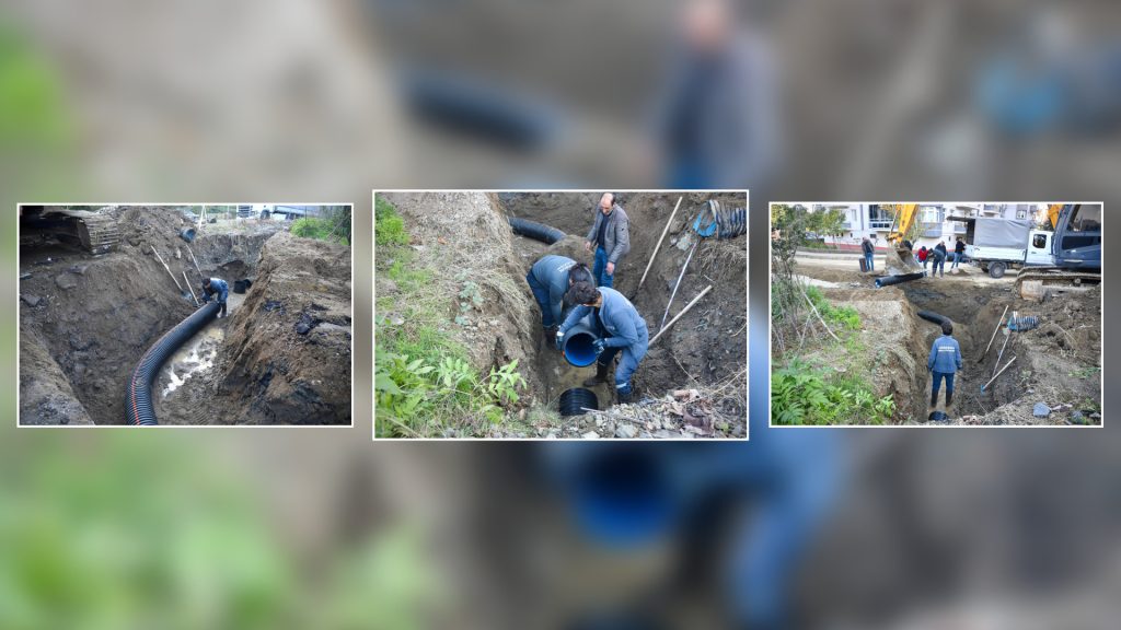 DENİZ SİTESİ’NDE 500 METRELİK KANALİZASYON ÇALIŞMASI
