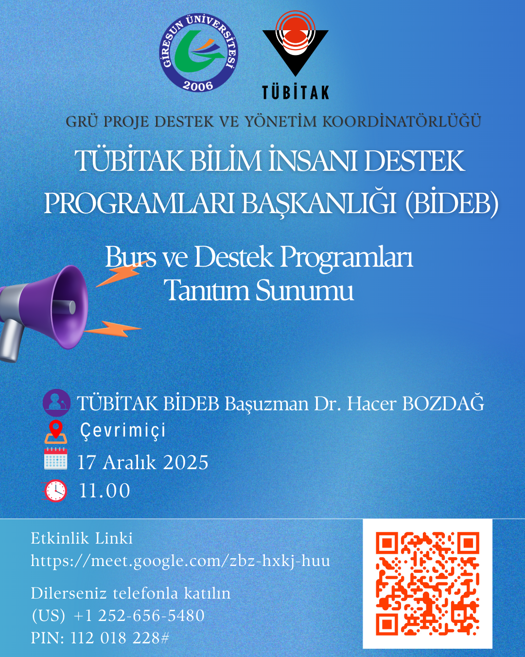 TÜBİTAK Bilim İnsanı Destek Programları Başkanlığı