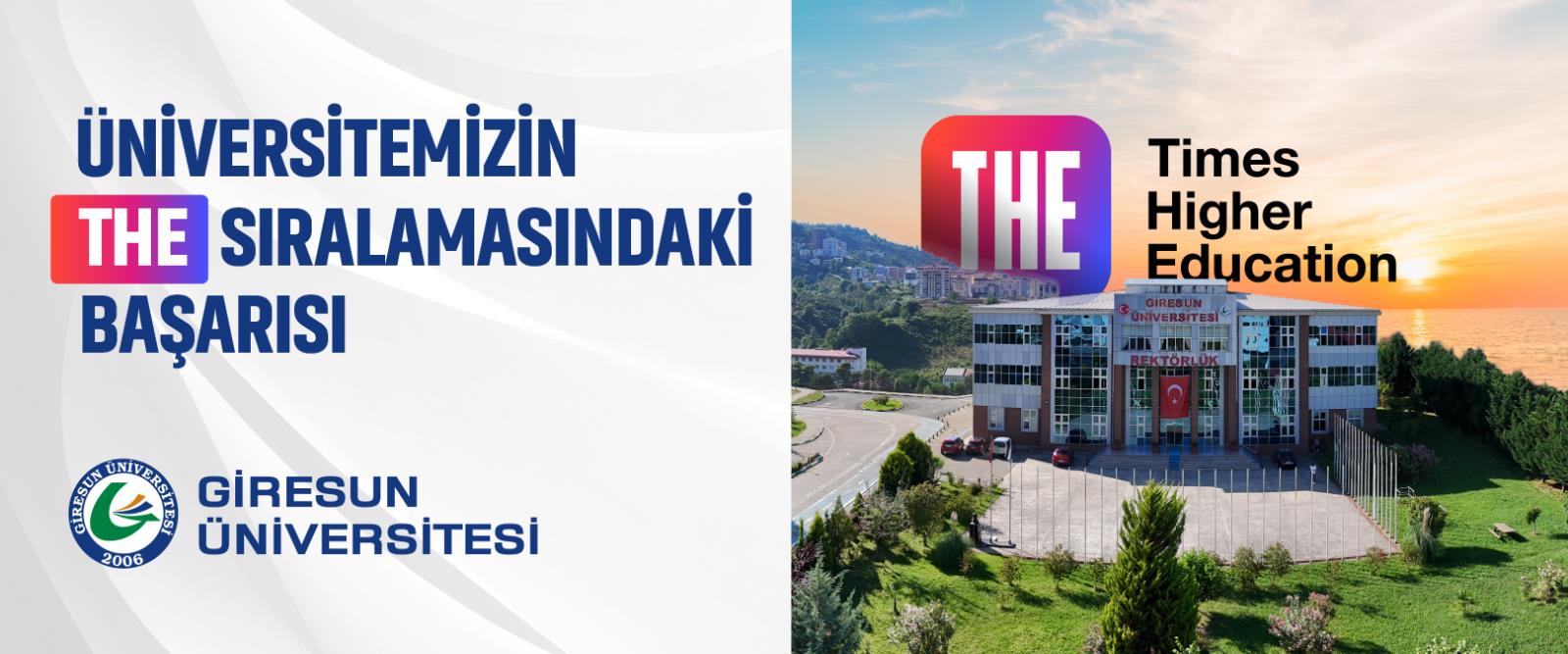 GRÜ 2026 Times Higher Education World University Rankings by Subject’te Sıralamaya Girdi