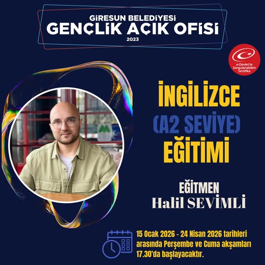 İngilizce A2 Seviye Eğitim başvurusu açıldı.