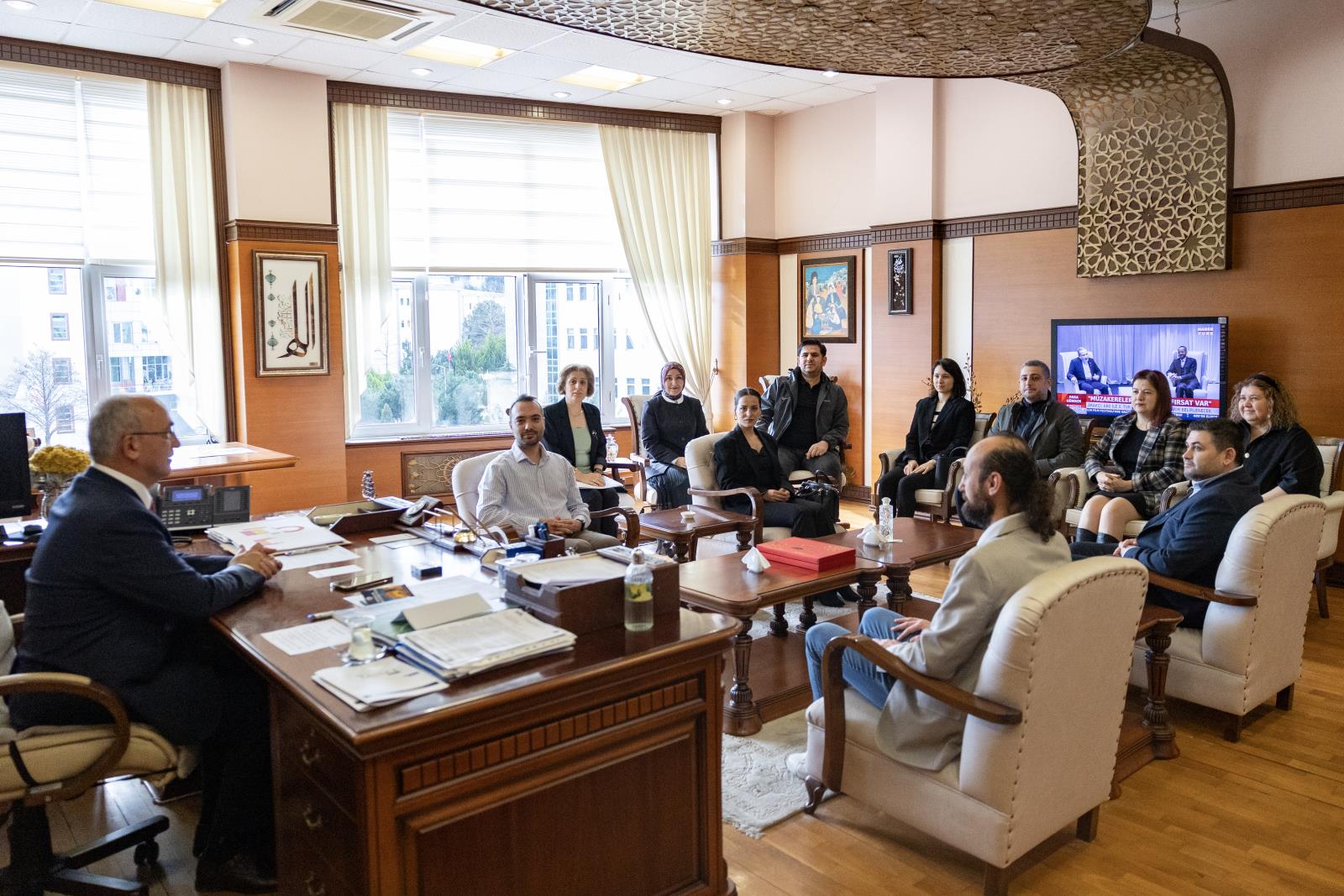 Rektörümüzden Üniversitemizde İlk Kez Akredite Olan Birimlerin Yöneticilerine Teşekkür…