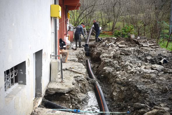 AYDINLAR MAHALLESİ’NDE KANALİZASYON HATTI ÇALIŞMASI