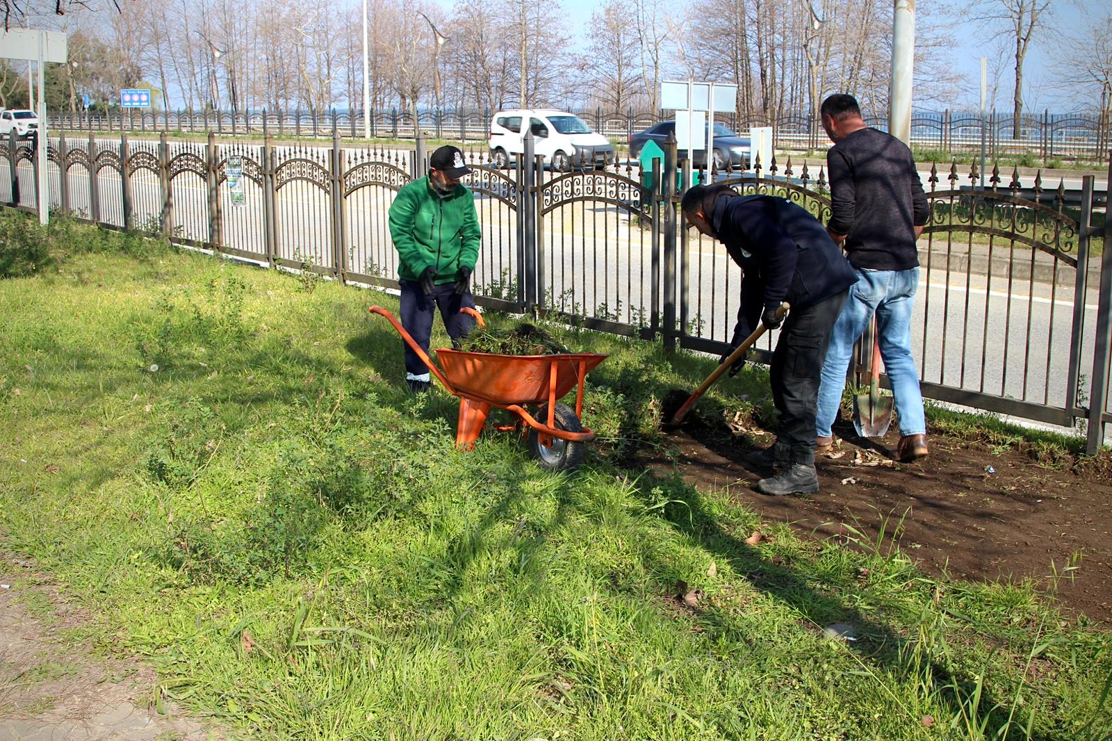 GİRESUN BELEDİYESİ SAHA EKİPLERİ ŞEHRİN HER BÖLGESİNDE