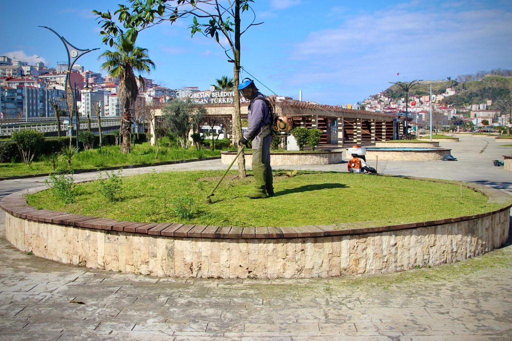 GİRESUN’DA YEŞİL ALANLARDA BAKIM ÇALIŞMALARI SÜRÜYOR