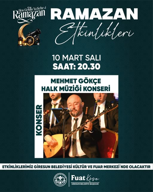 Halk Müziği Konseri Mehmet GÖKÇE
