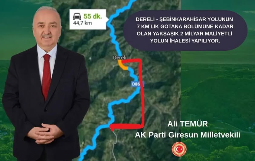 Giresun-Şebinkarahisar Yolunda Dev Yatırım: