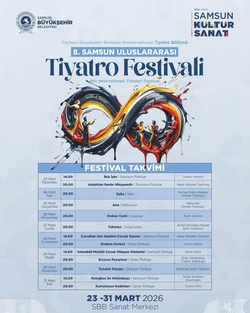 8.Samsun Uluslararası Tiyatro Festivali Başladı