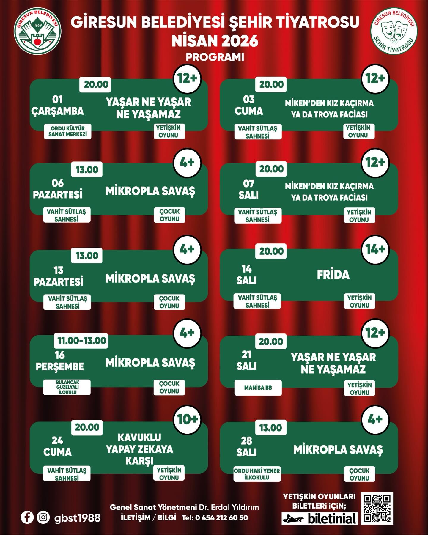 GBŞT Nisan ayı programı