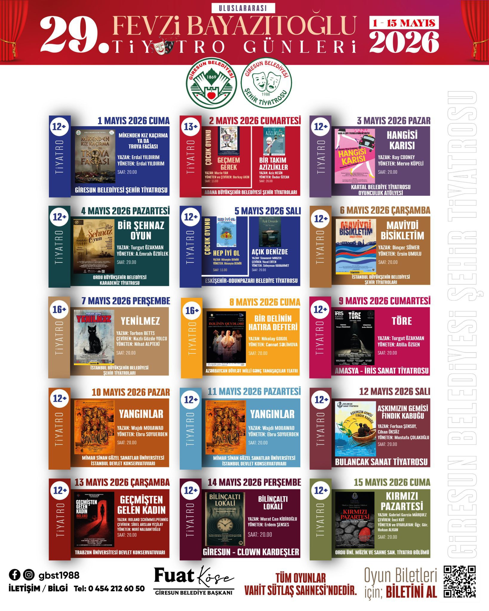 13 EKİP TİYATROYA DOYURACAK