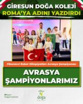 GİRESUN DOĞA KOLEJİ’NDEN TARİHİ BAŞARI: