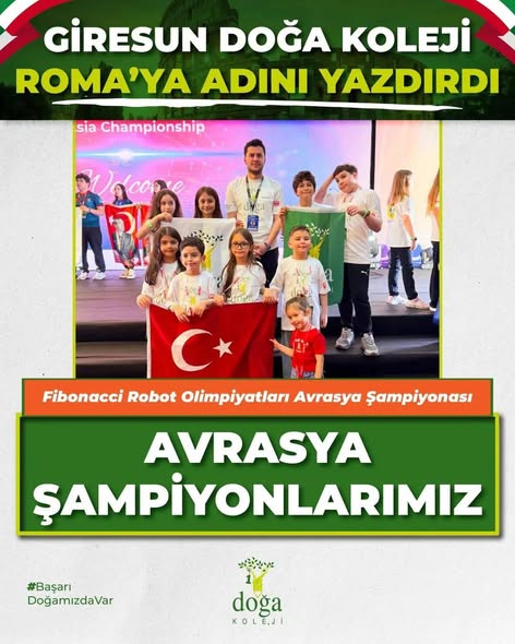 GİRESUN DOĞA KOLEJİ’NDEN TARİHİ BAŞARI: