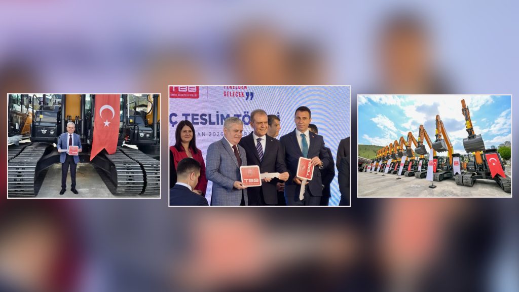 TBB GİRESUN BELEDİYESİ’NE İŞ MAKİNESİ HİBE ETTİ