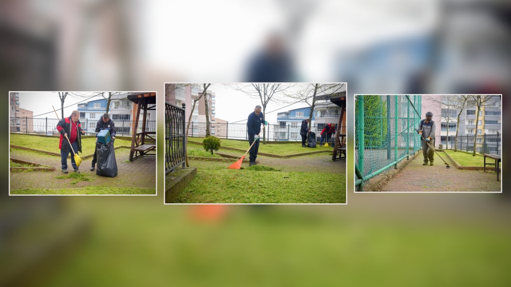 GİRESUN BELEDİYESİ PARKLARDA BAKIM VE TEMİZLİK ÇALIŞMALARINI SÜRDÜRÜYOR