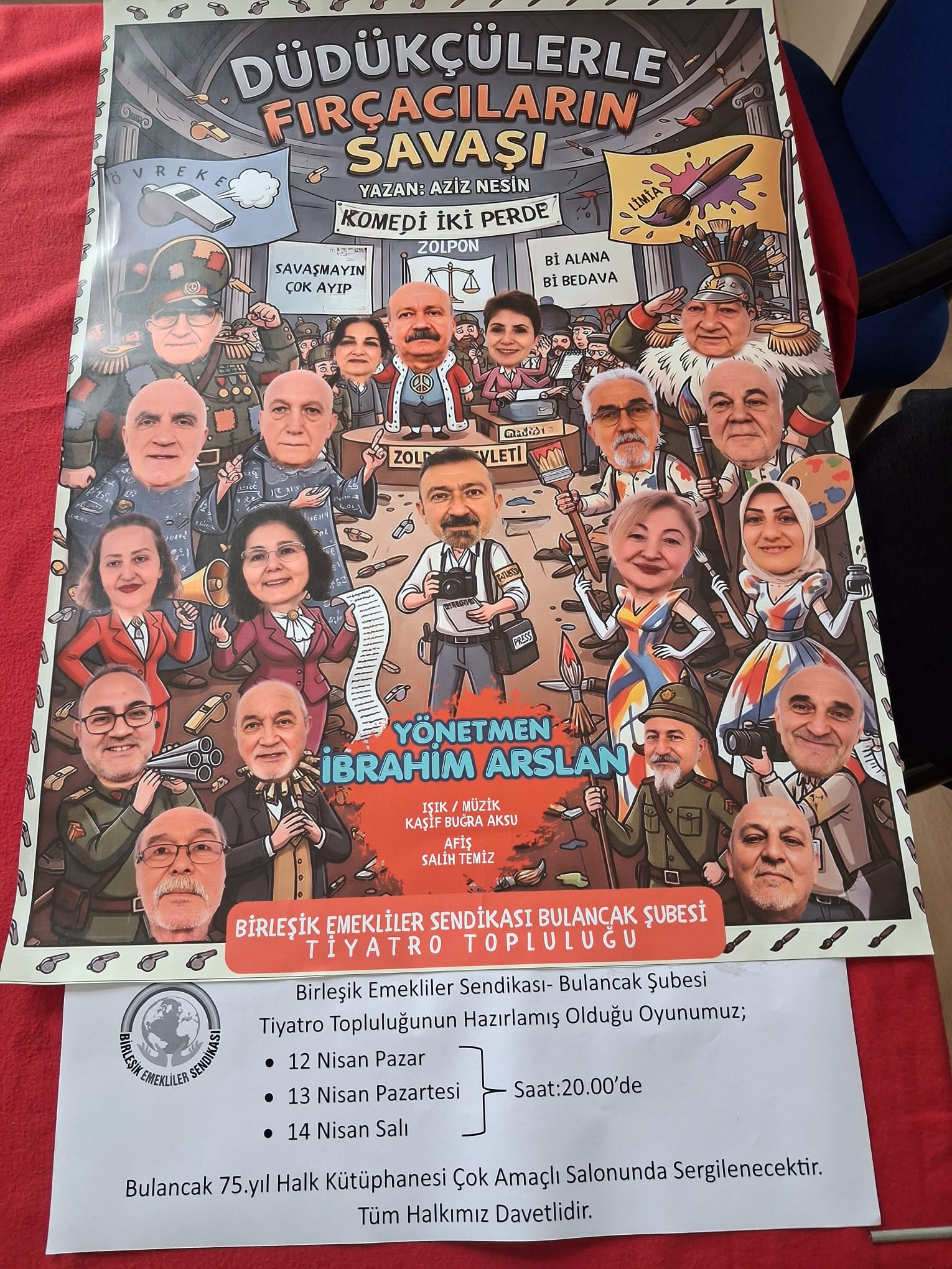 “DÜDÜKÇÜLERLE FIRÇACILARIN SAVAŞI” SAHNE ALIYOR