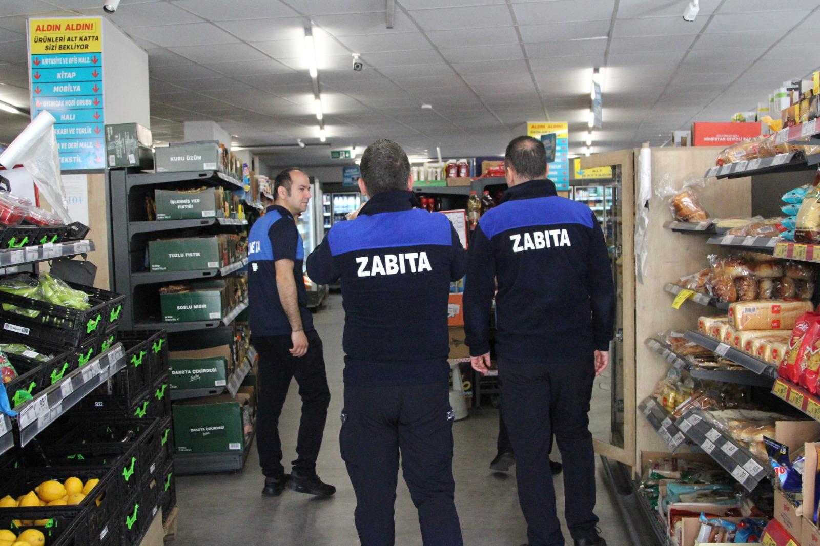 ZABITA EKİPLERİNDEN MARKET DENETİMİ