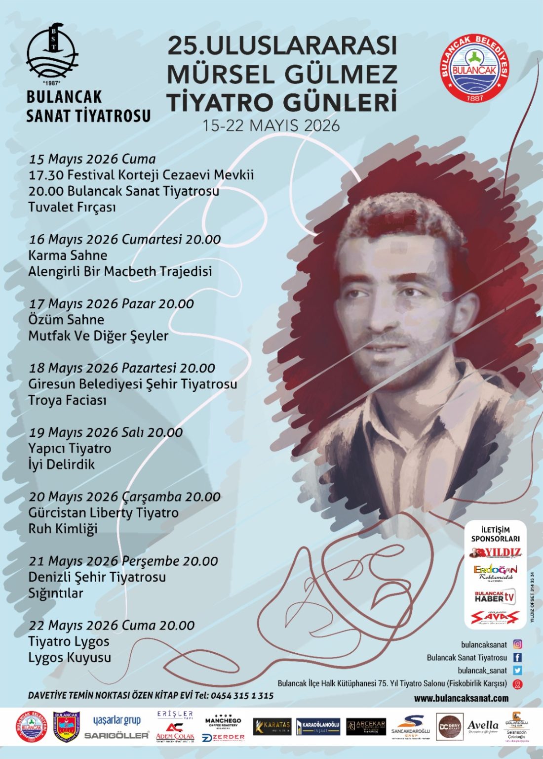 25. ULUSLARARASI MÜRSEL GÜLMEZ TİYATRO GÜNLERİ İÇİN GERİ SAYIM BAŞLADI.