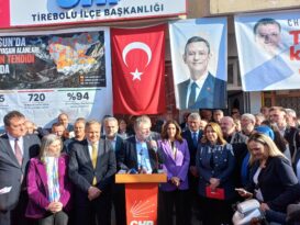 CHP HEYETİ TİREBOLU’DA MADEN DİRENİŞİNE DESTEK VERDİ