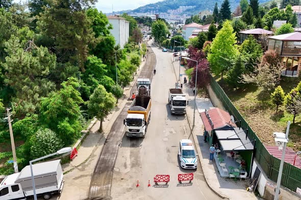 GİRESUN BELEDİYESİ ASFALT SEZONUNU AÇTI