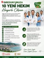 Giresun’a 10 Yeni Hekim Atandı