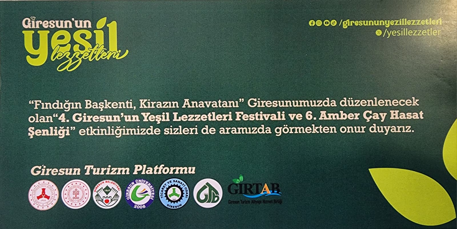 4. Giresun’un Yeşil Lezzetleri Festivali