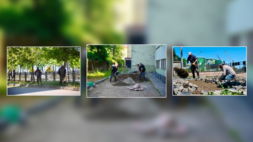 GİRESUN BELEDİYESİ SAHA EKİPLERİNDEN YOĞUN MESAİ