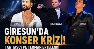 GİRESUN’DA KONSER TAKVİMİ KARIŞTI: