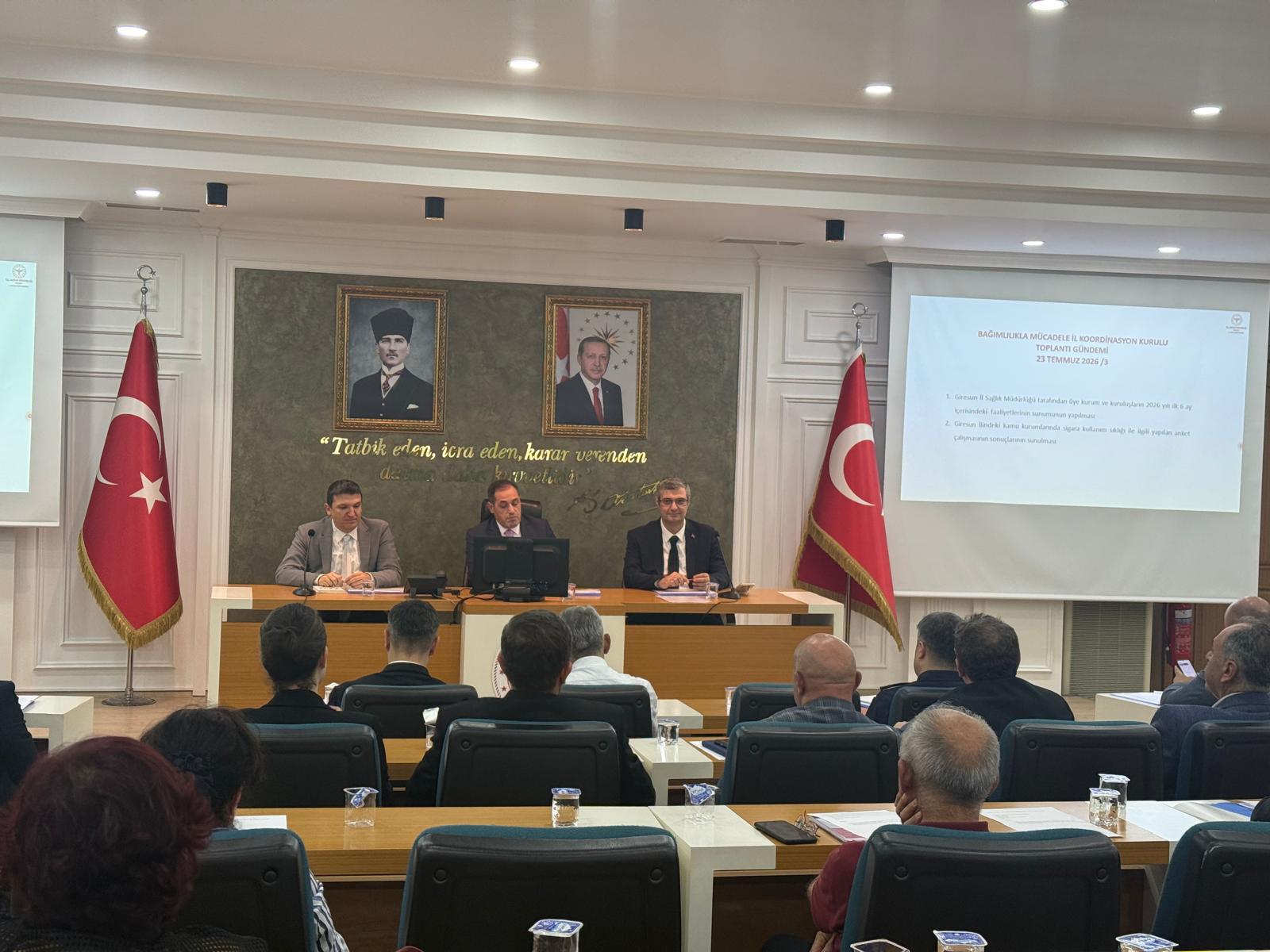 Bağımlılıkla Mücadele İl Koordinasyon Kurulu Toplandı